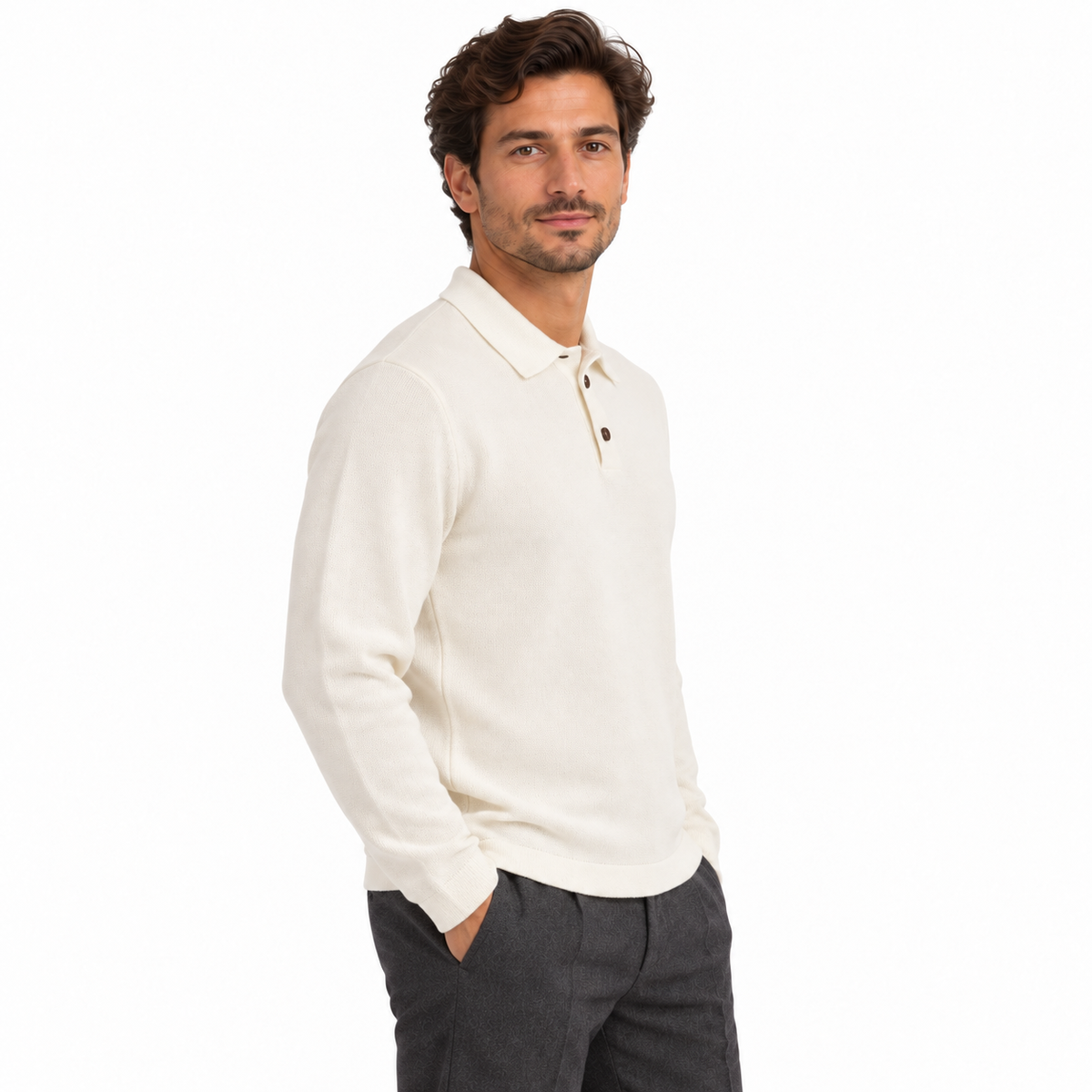 6010226 ECRU UOMO laterale