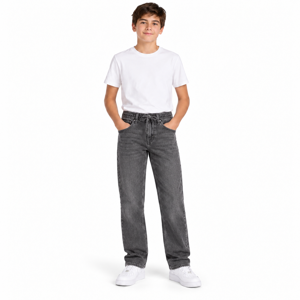 9EN805 DENIM NERO JUNIOR BOY centrale