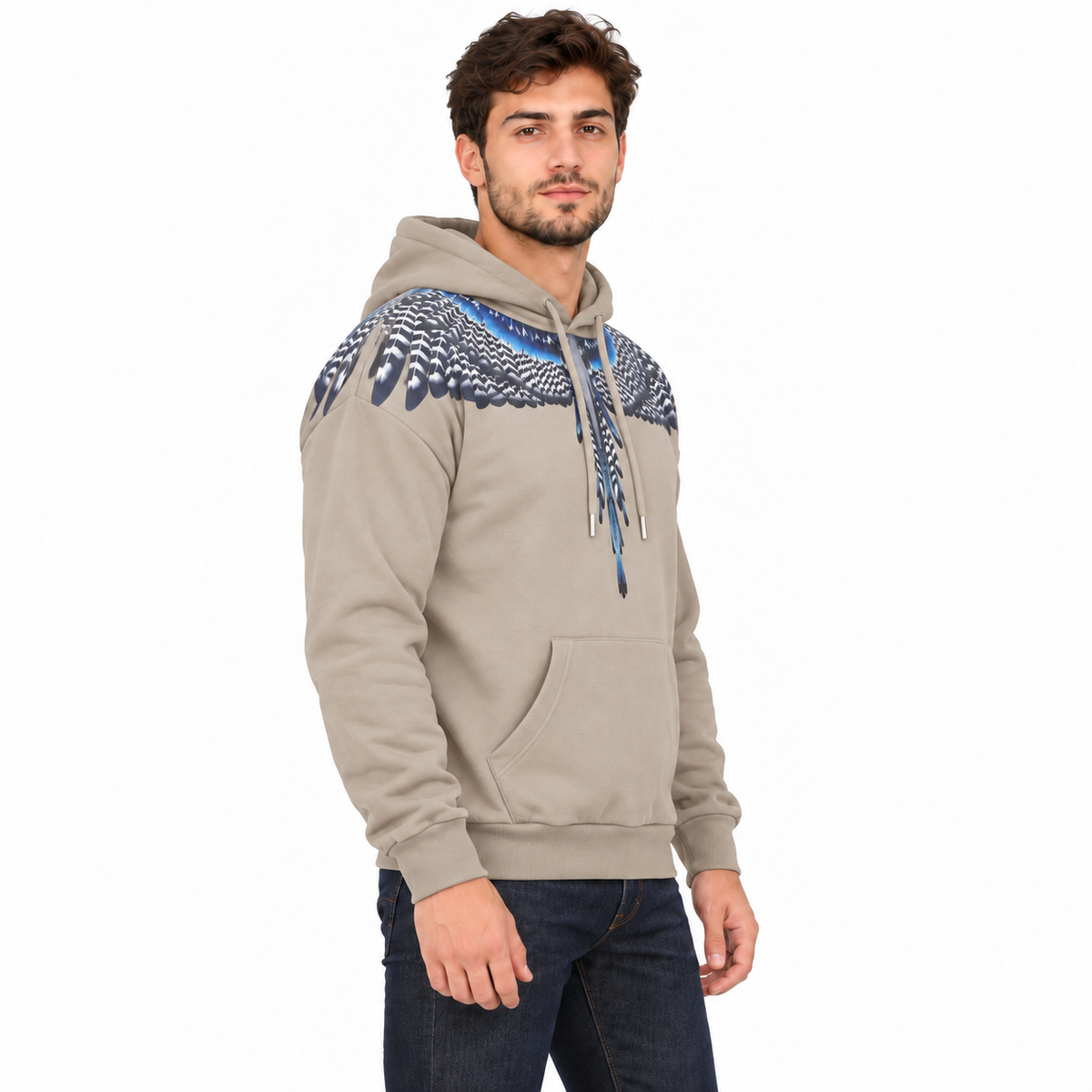 F6CMMAHS SABBIA-BLU UOMO laterale
