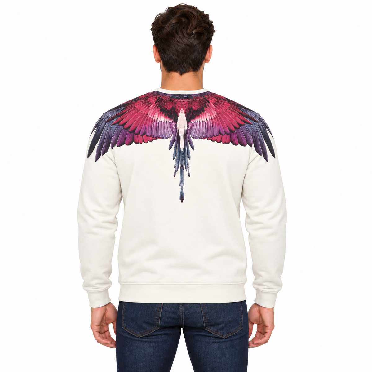 F6CMMASW BIANCO-VIOLA UOMO retro