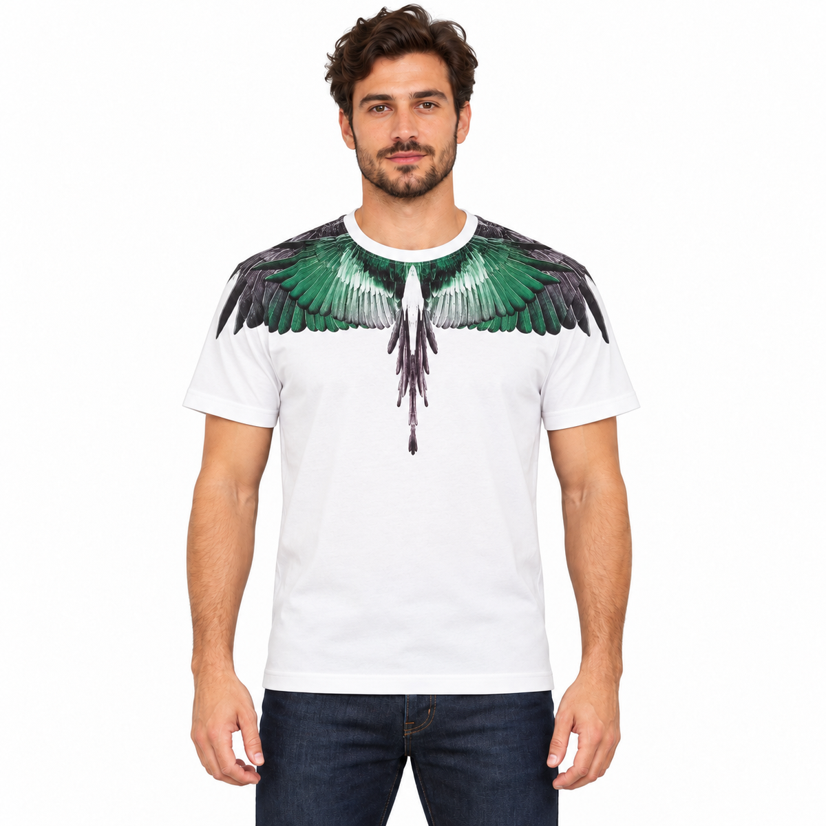 F6CMMATH BIANCO-VERDE UOMO centrale