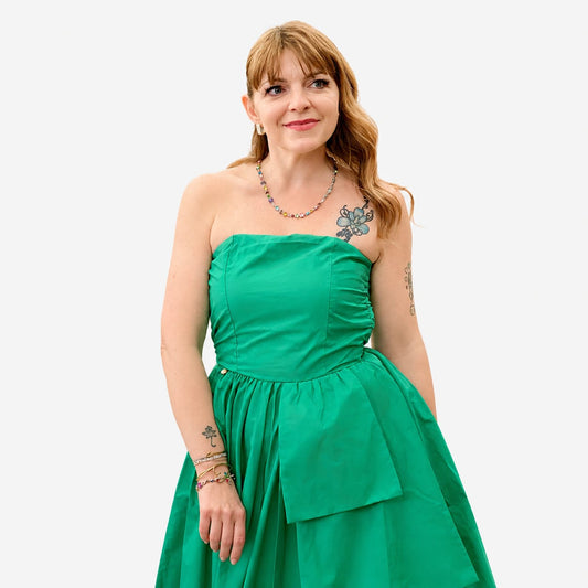 ABITO LUNGO TAFFETA'
