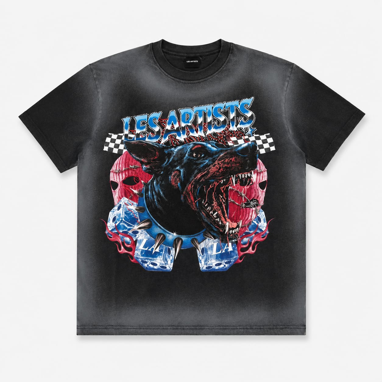 T-SHIRT STRASS STAMPA DOG