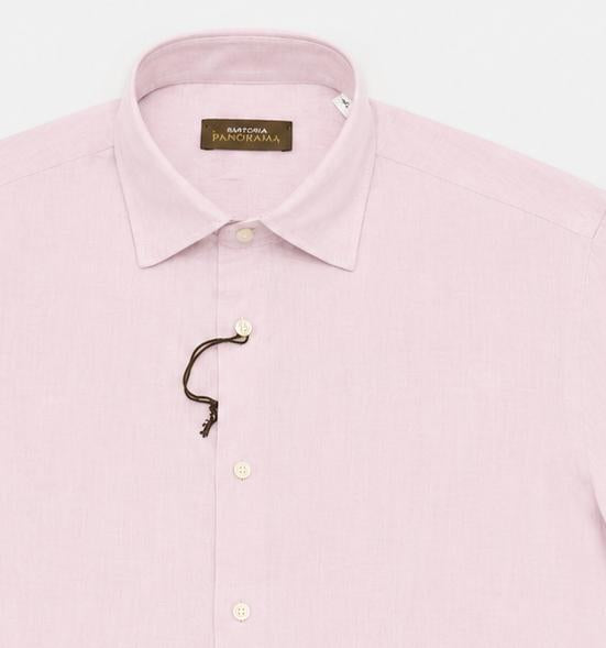 CAMICIA LINO COLLO FRANCESE