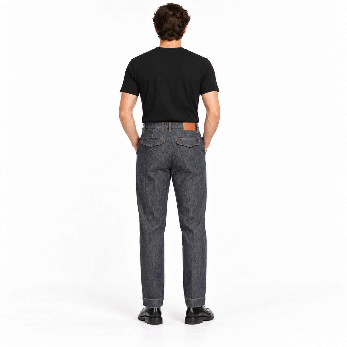M0072643 DENIM LAV.SCURO UOMO retro
