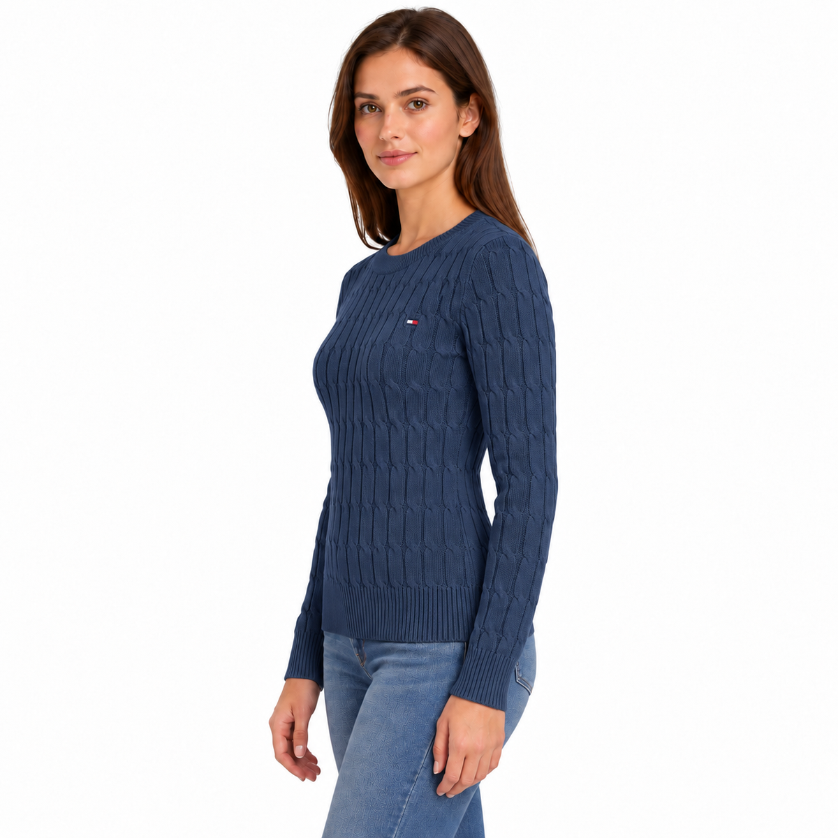 WW0WW47644 BLU DONNA laterale