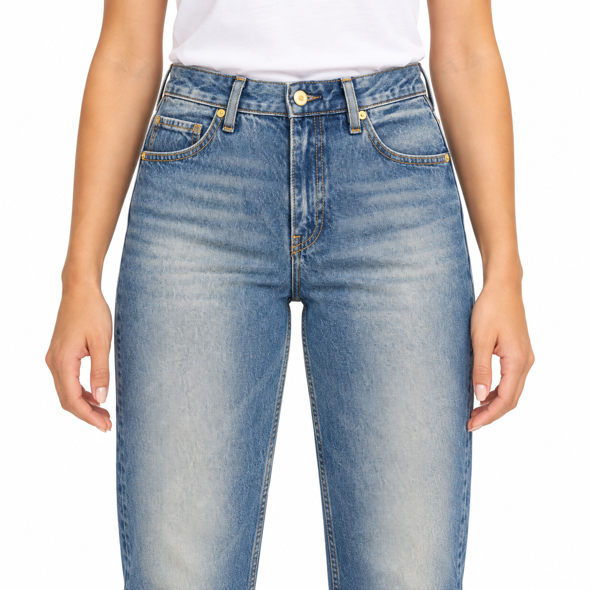 WW0WW47700 DENIM LAV.MEDIO DONNA dettaglio