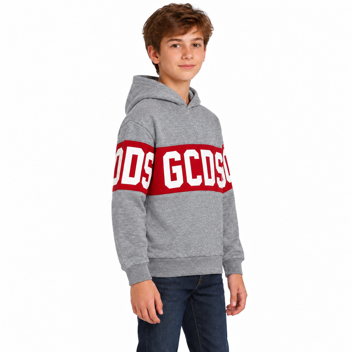 Z0UJQE583F004 GRIGIO-ROSSO JUNIOR laterale