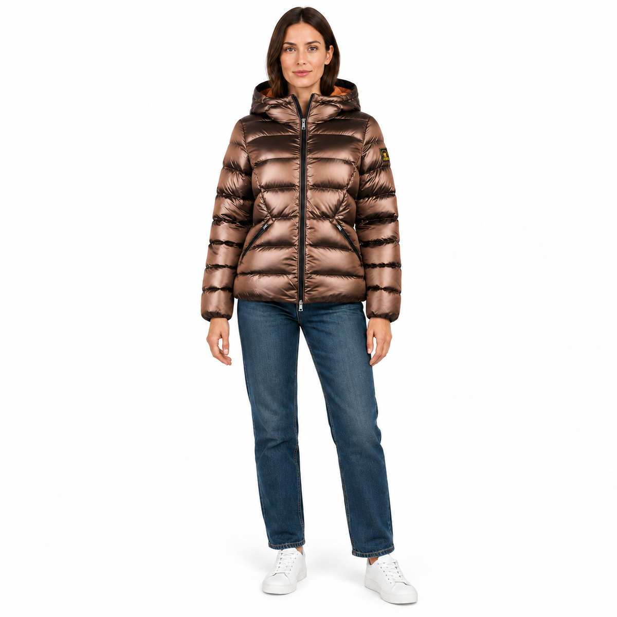 253CFWJ03017 MARRONE DONNA centrale