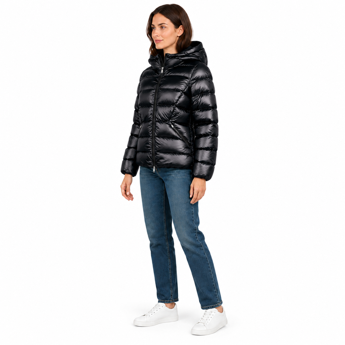 253CFWJ03017 NERO DONNA laterale