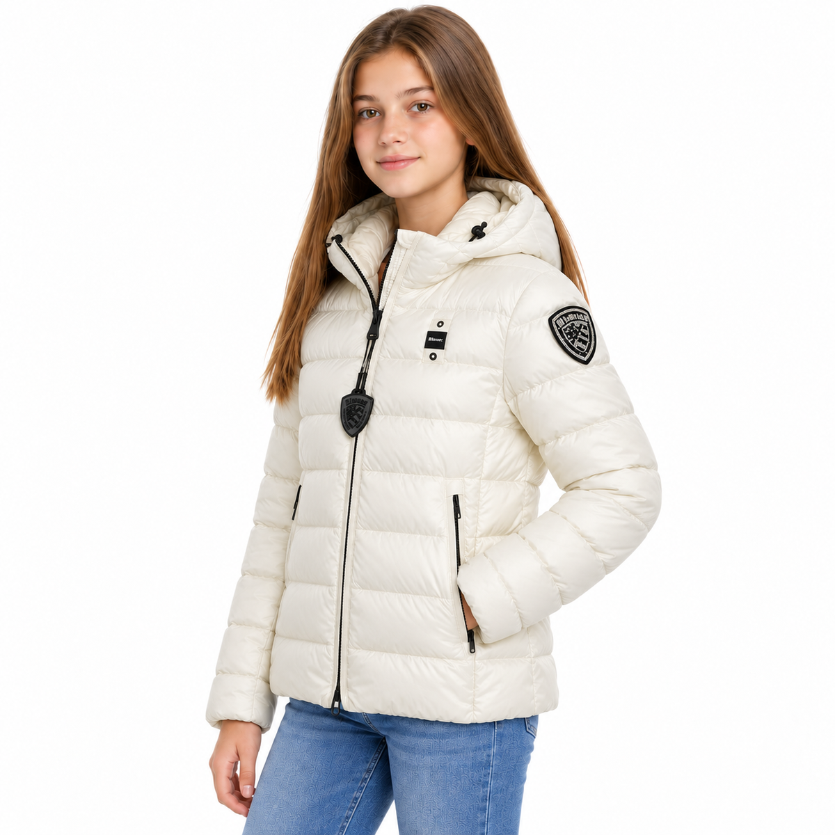 26WBLGC02295 BIANCO NEVEJUNIOR laterale