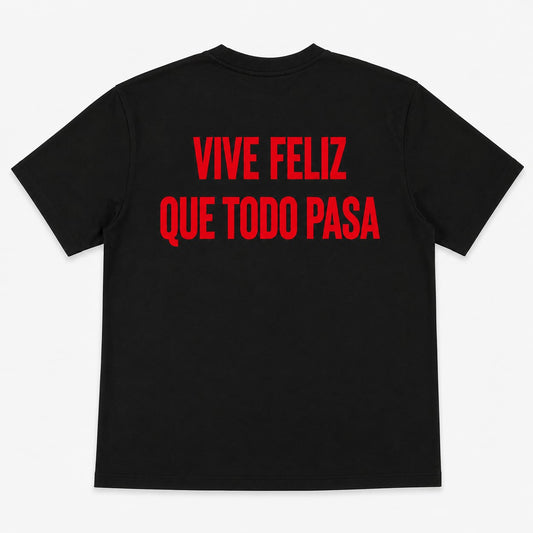 T-SHIRT STAMPA VIVE FELIZ
