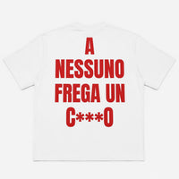 T-SHIRT STAMPA A NESSUNO FREGA