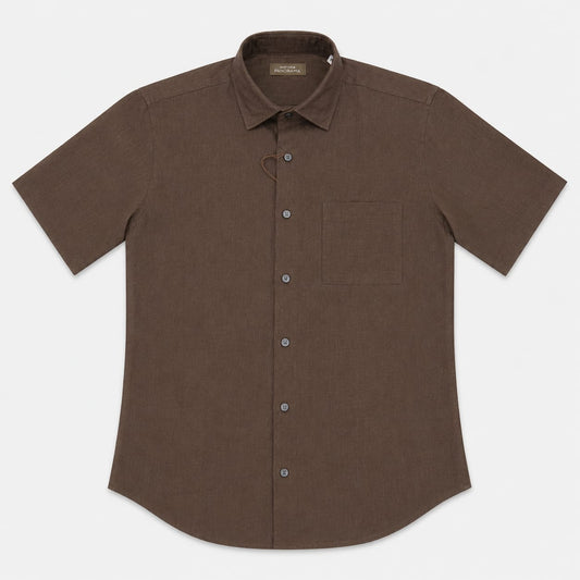 CAMICIA LINO MEZZA MANICA