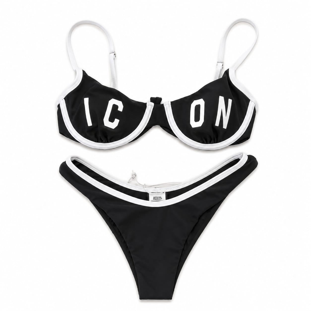 BIKINI BORDO CONTRASTO
