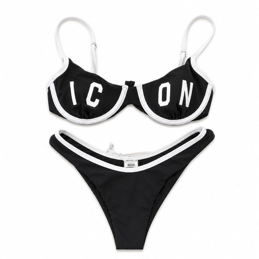 BIKINI BORDO CONTRASTO