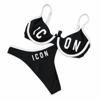 BIKINI BORDO CONTRASTO