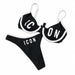 BIKINI BORDO CONTRASTO