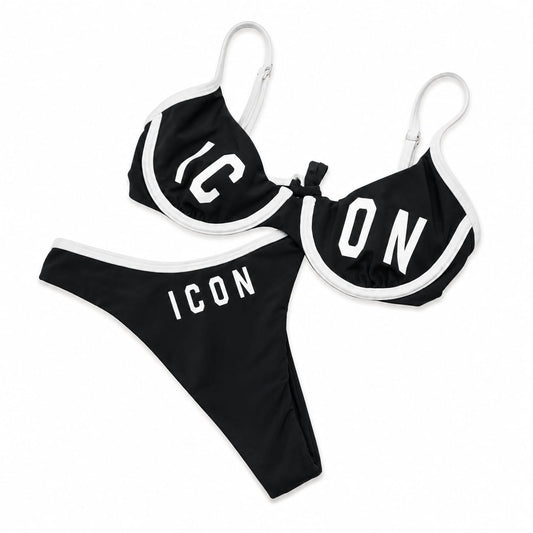 BIKINI BORDO CONTRASTO