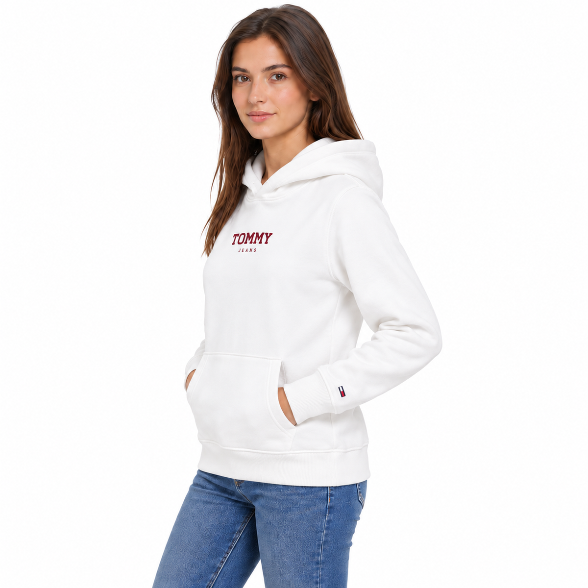 DW0DW21921 BIANCO DONNA laterale