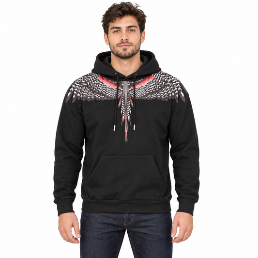 F6CMMAHS NERO-ROSSO UOMO centrale