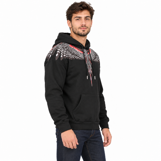 F6CMMAHS NERO-ROSSO UOMO centrale