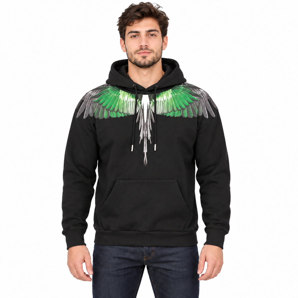 F6CMMAHS NERO-VERDE UOMO centrale
