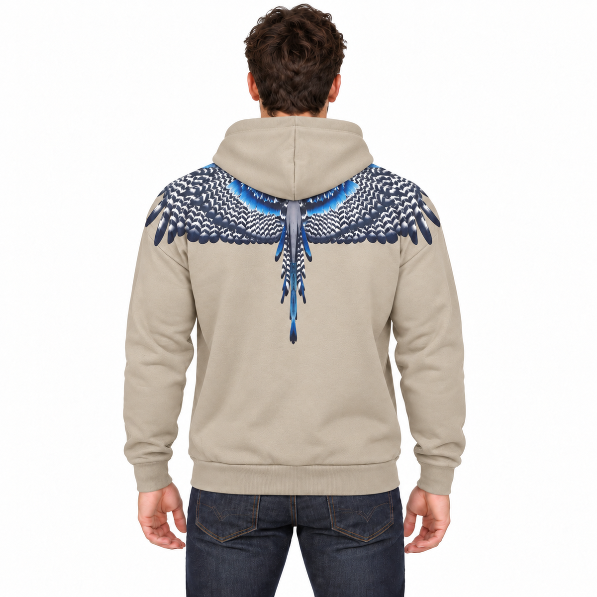 F6CMMAHS SABBIA-BLU UOMO retro