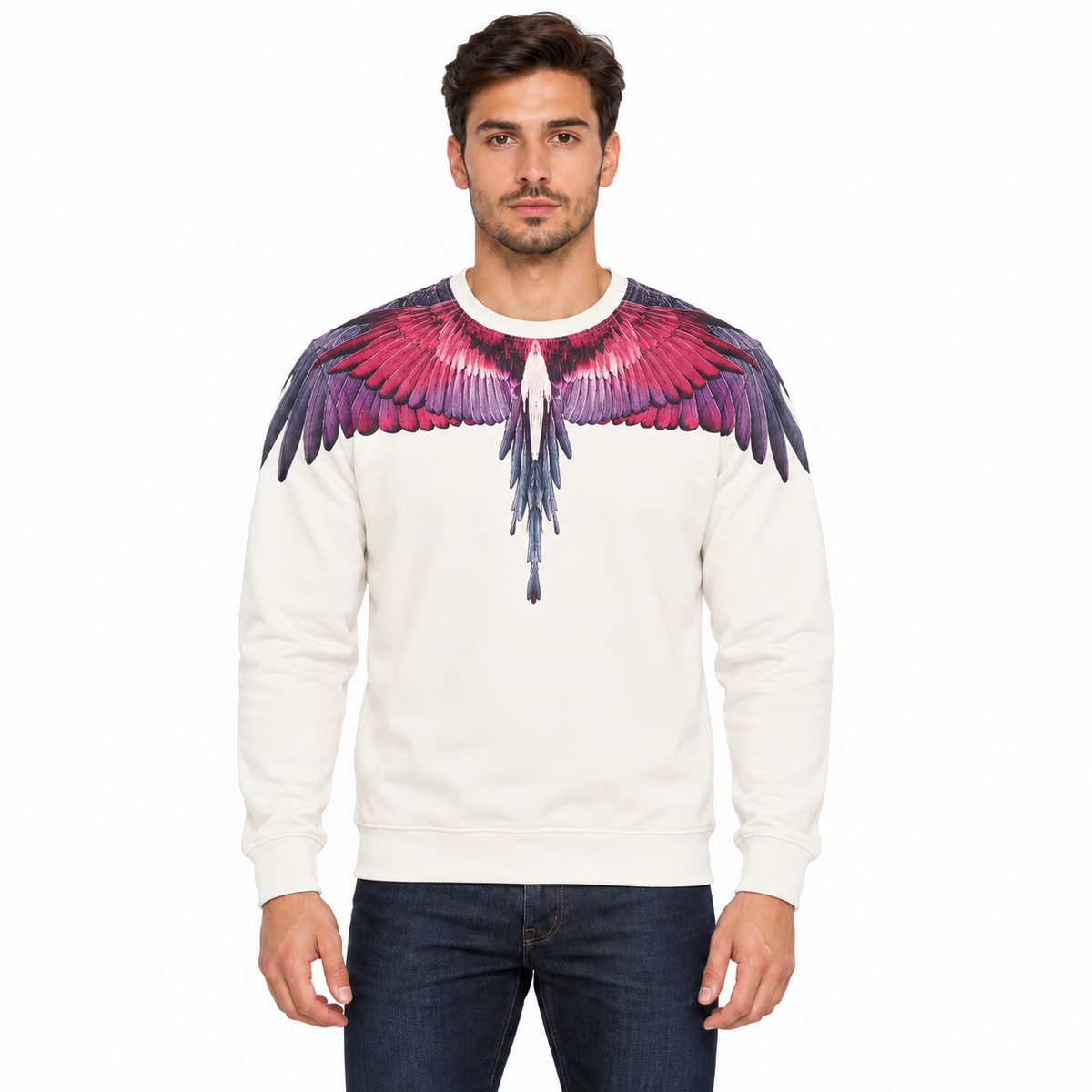 F6CMMASW BIANCO-VIOLA UOMO centrale