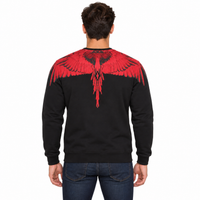 F6CMMASW NERO-ROSSO UOMO retro