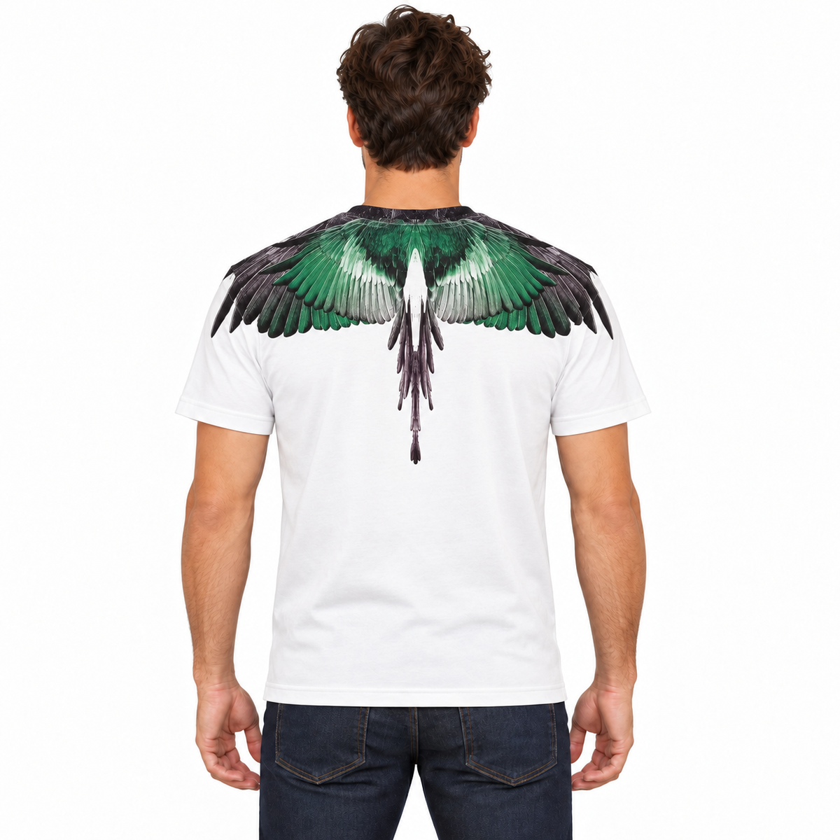 F6CMMATH BIANCO-VERDE UOMO retro