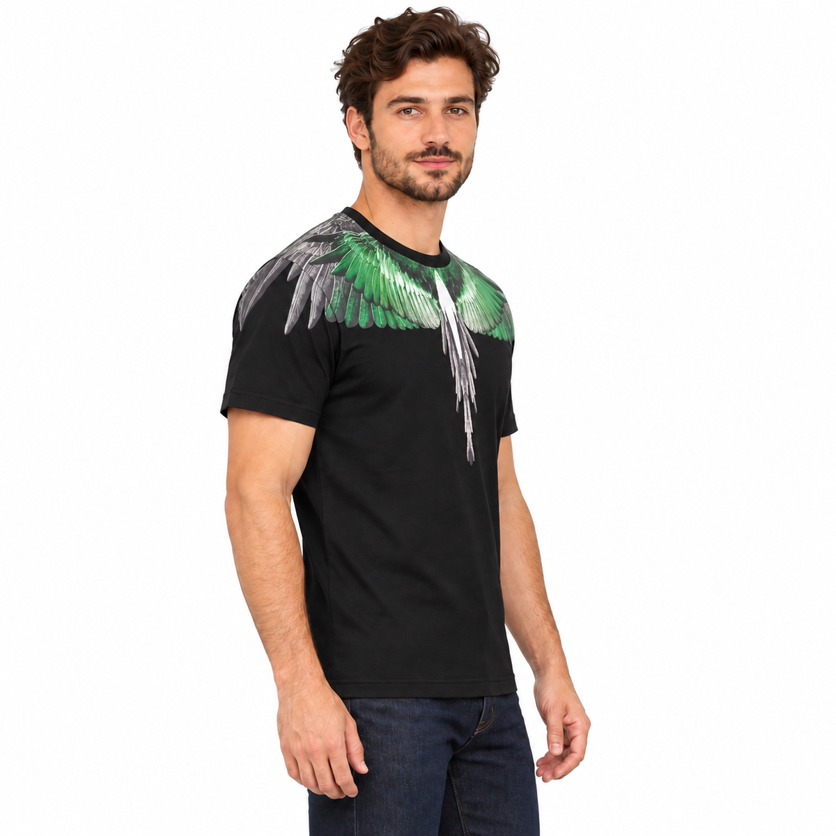 F6CMMATH NERO-VERDE UOMO laterale