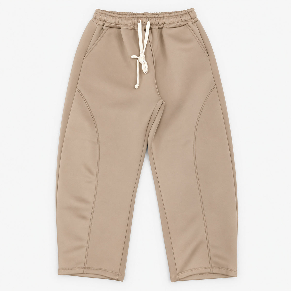 Pantaloni jogger beige FLP5626, vista frontale