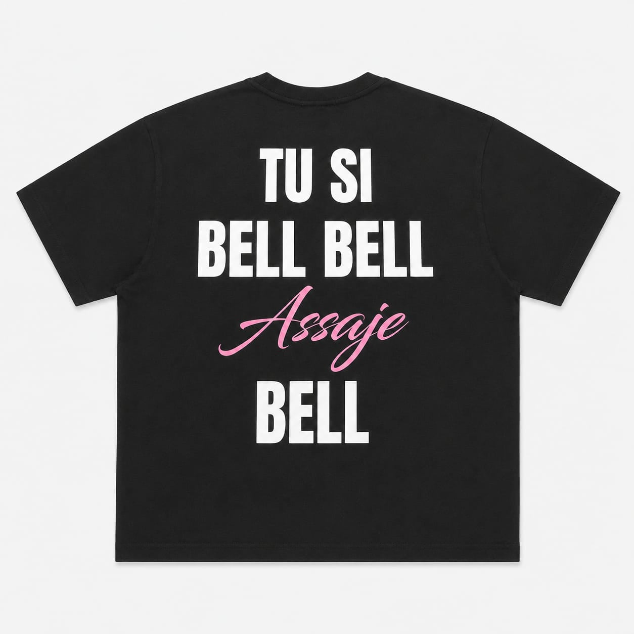 T-SHIRT STAMPA TU SI BELL