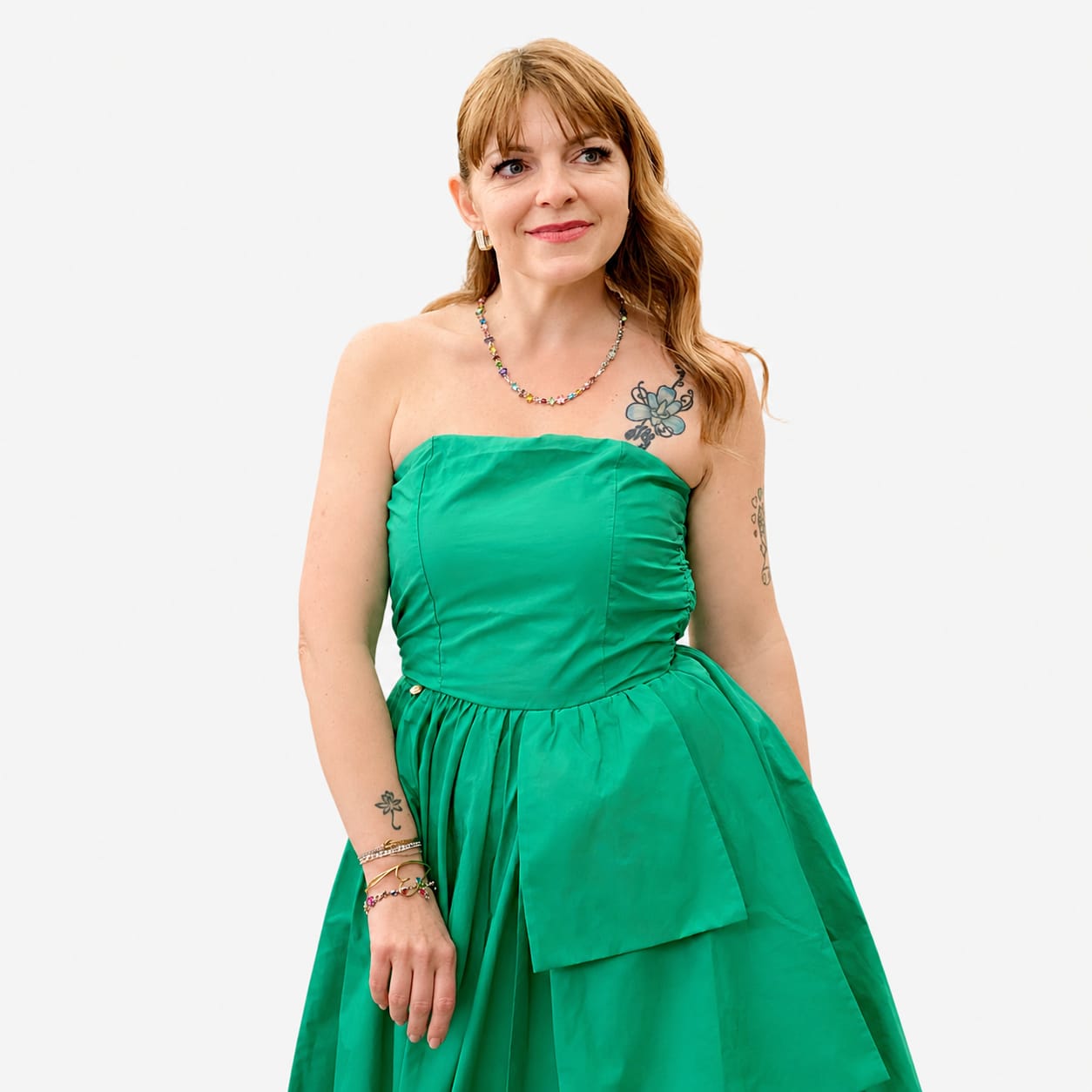 ABITO LUNGO TAFFETA'