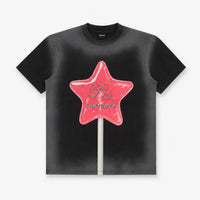 T-SHIRT STRASS STAMPA STAR CANDY