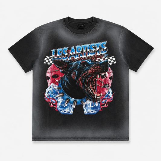 T-SHIRT STRASS STAMPA DOG