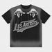 T-SHIRT STRASS STAMPA MANI