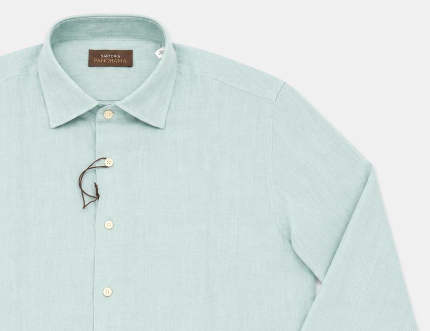 CAMICIA LINO COLLO FRANCESE