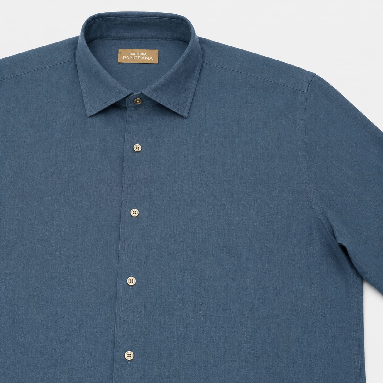 CAMICIA LINO COLLO FRANCESE