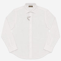 CAMICIA LINO COLLO FRANCESE