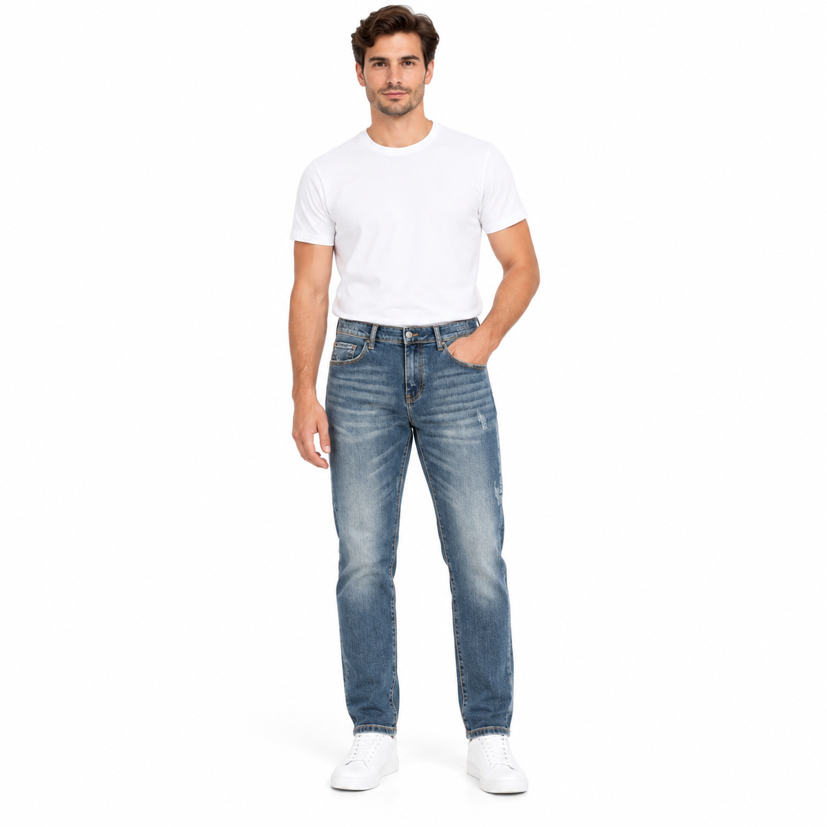 MJ500/W006 DENIM LAV.MEDIO UOMO centrale