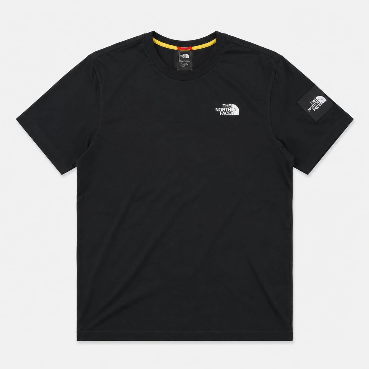 T-SHIRT STAMPA RETRO NERO/GIALLO