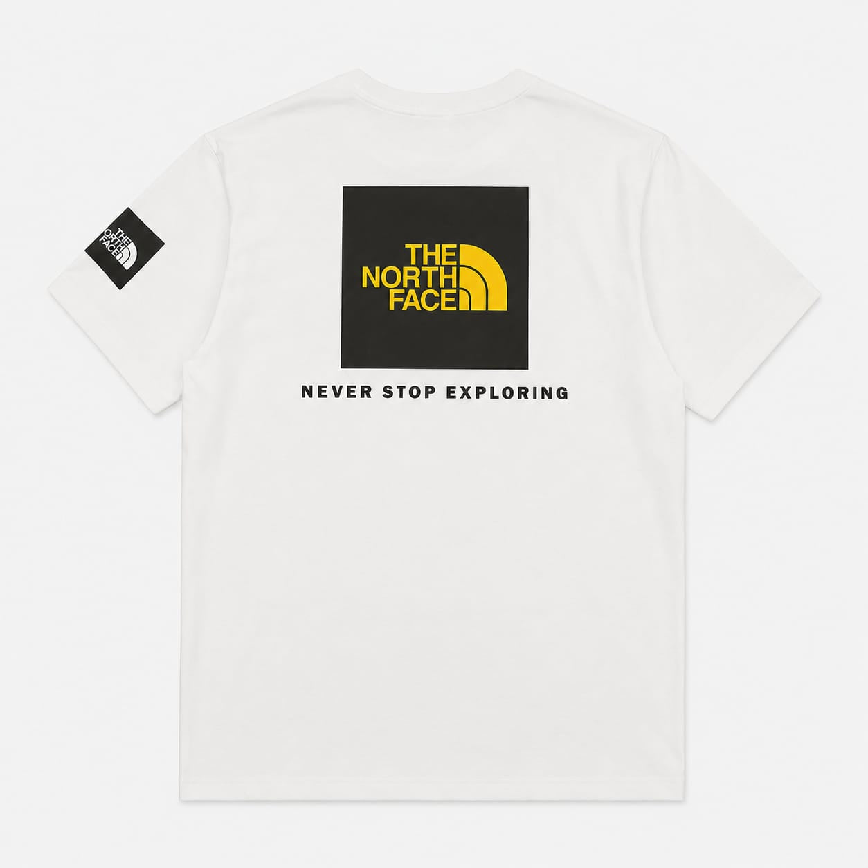 T-SHIRT STAMPA RETRO NERO/GIALLO
