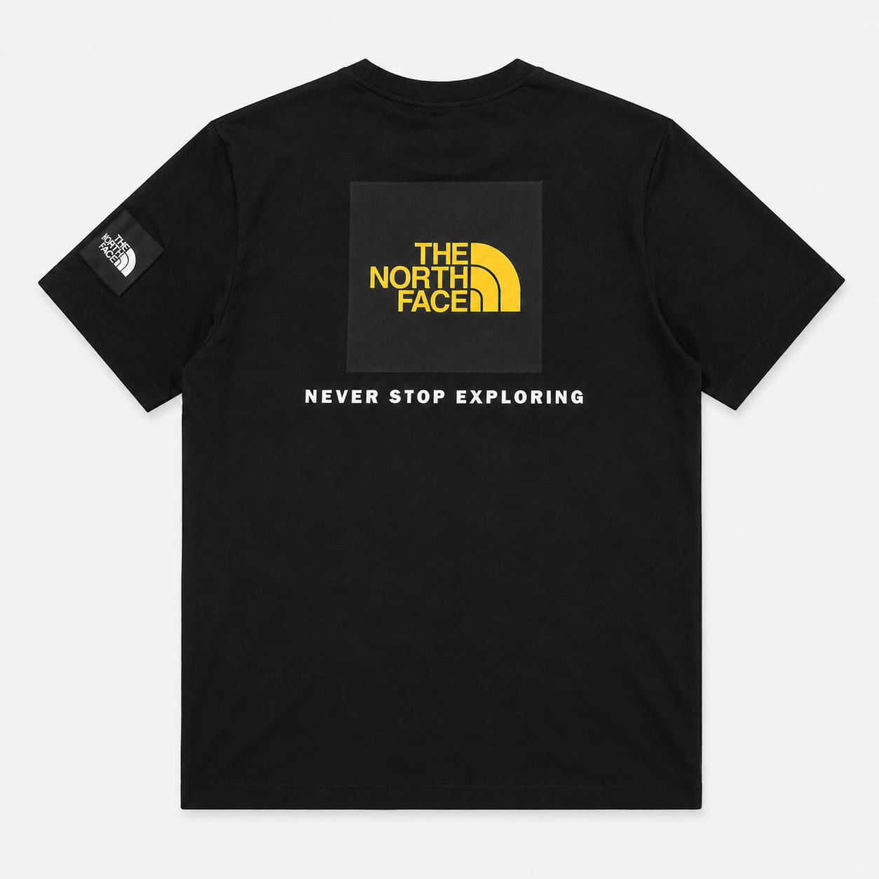 T-SHIRT STAMPA RETRO NERO/GIALLO