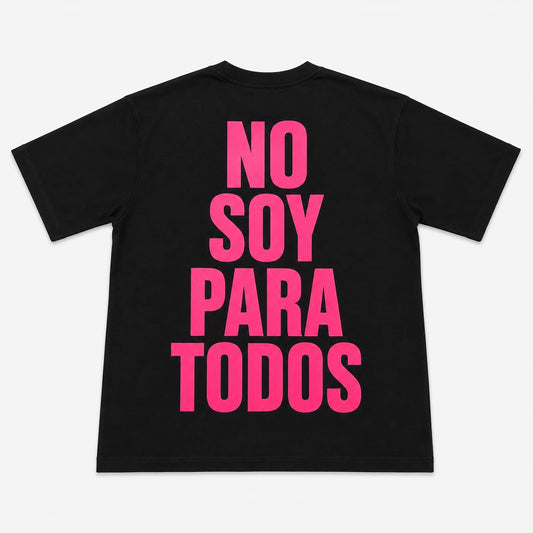 T-SHIRT STAMPA NO SOY PARA TODOS