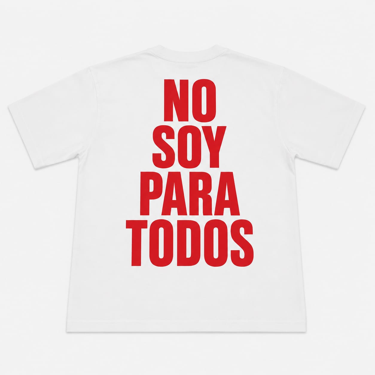 T-SHIRT STAMPA NO SOY PARA TODOS