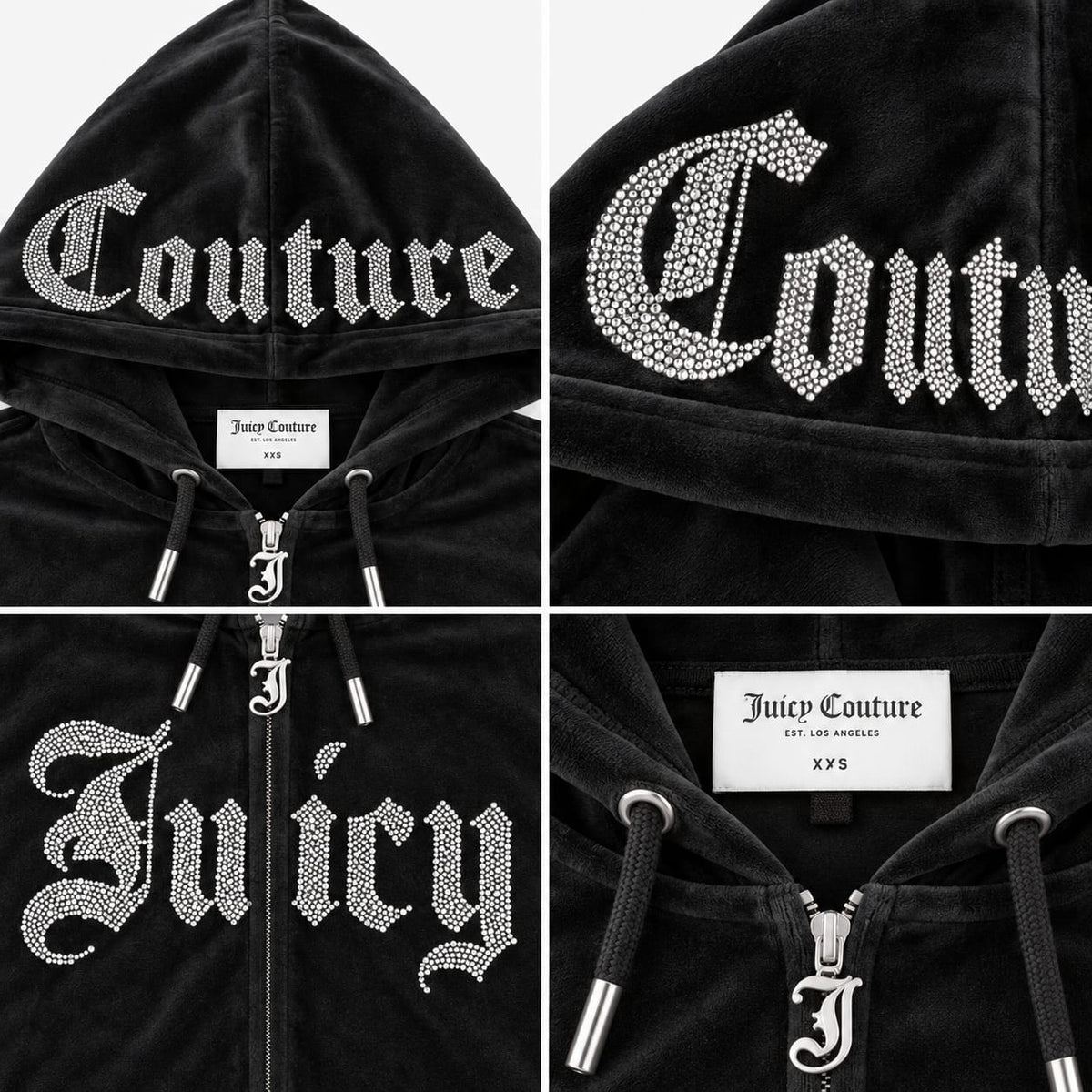 FELPA CROP VELVET DIAMOND GOTHIC
