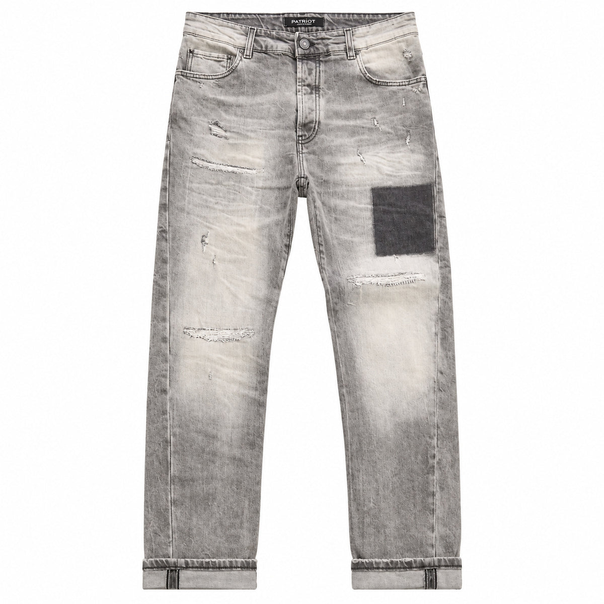 JEANS LARGO STRAPPI