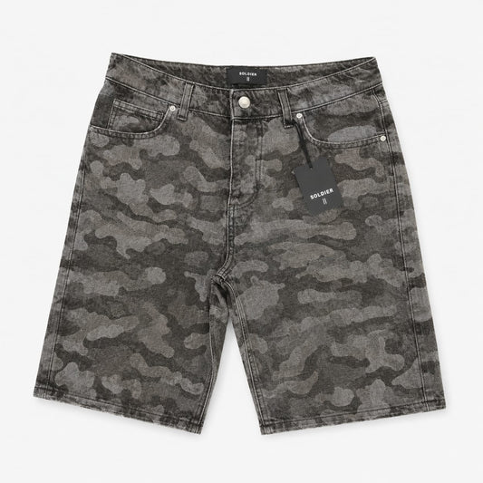 SHORTS DENIM CAMOUFLAGE
